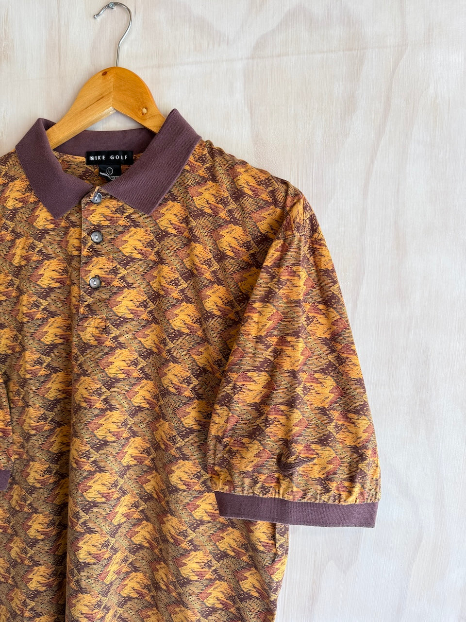 Vintage Nike Abstract Golf Polo (Short, L)