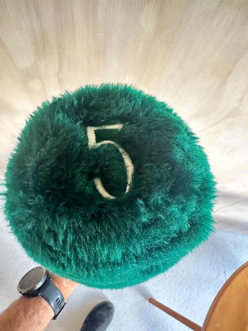 Vintage Wilson Plush Barrel Headcover #5 (Fits 3 wood & smaller)