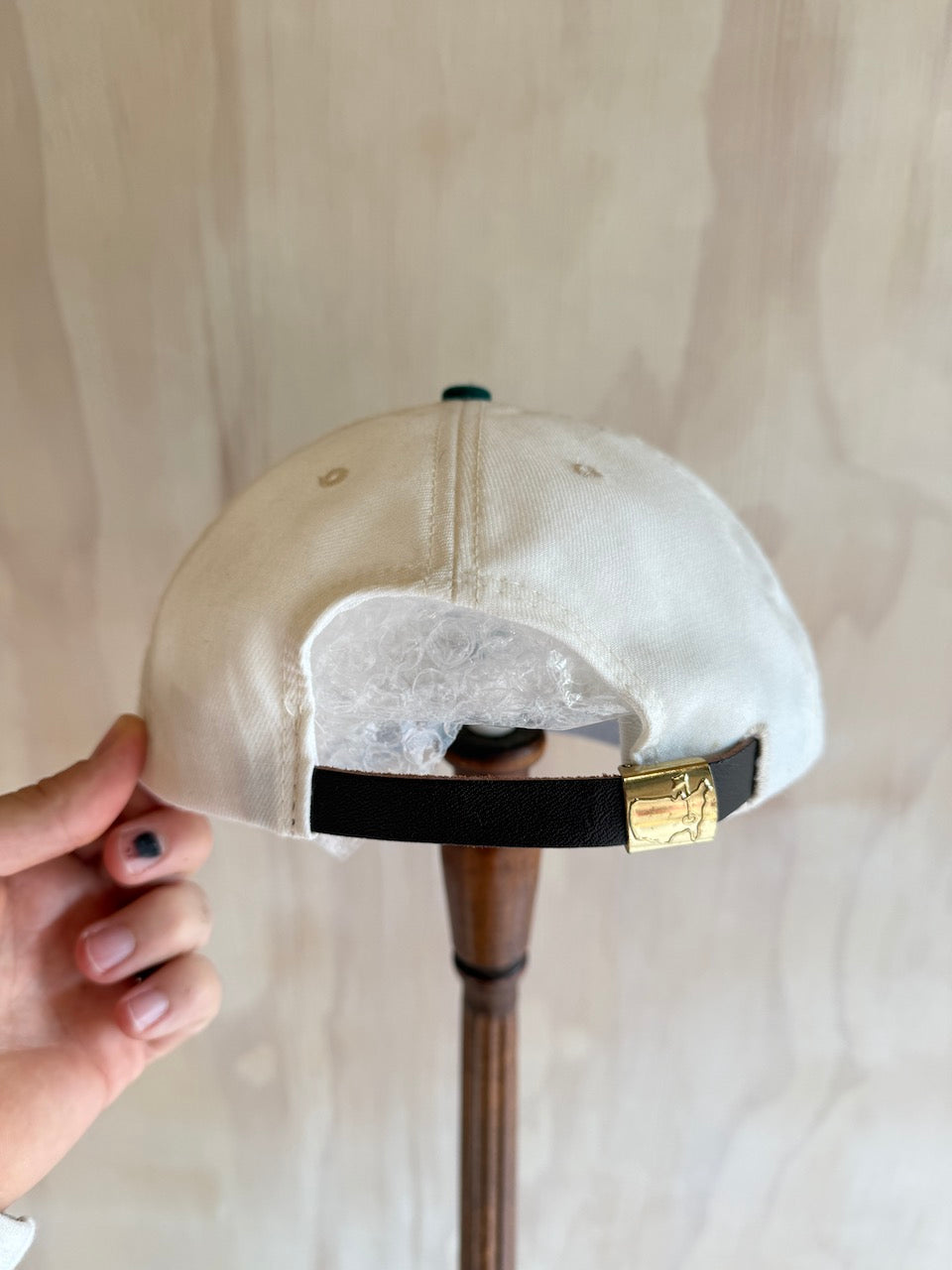 Vintage 2-Tone Leather strap Masters Golf Hat