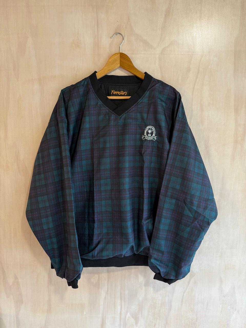 Vintage PGA Championship Riviera Plaid golf Pullover (L)