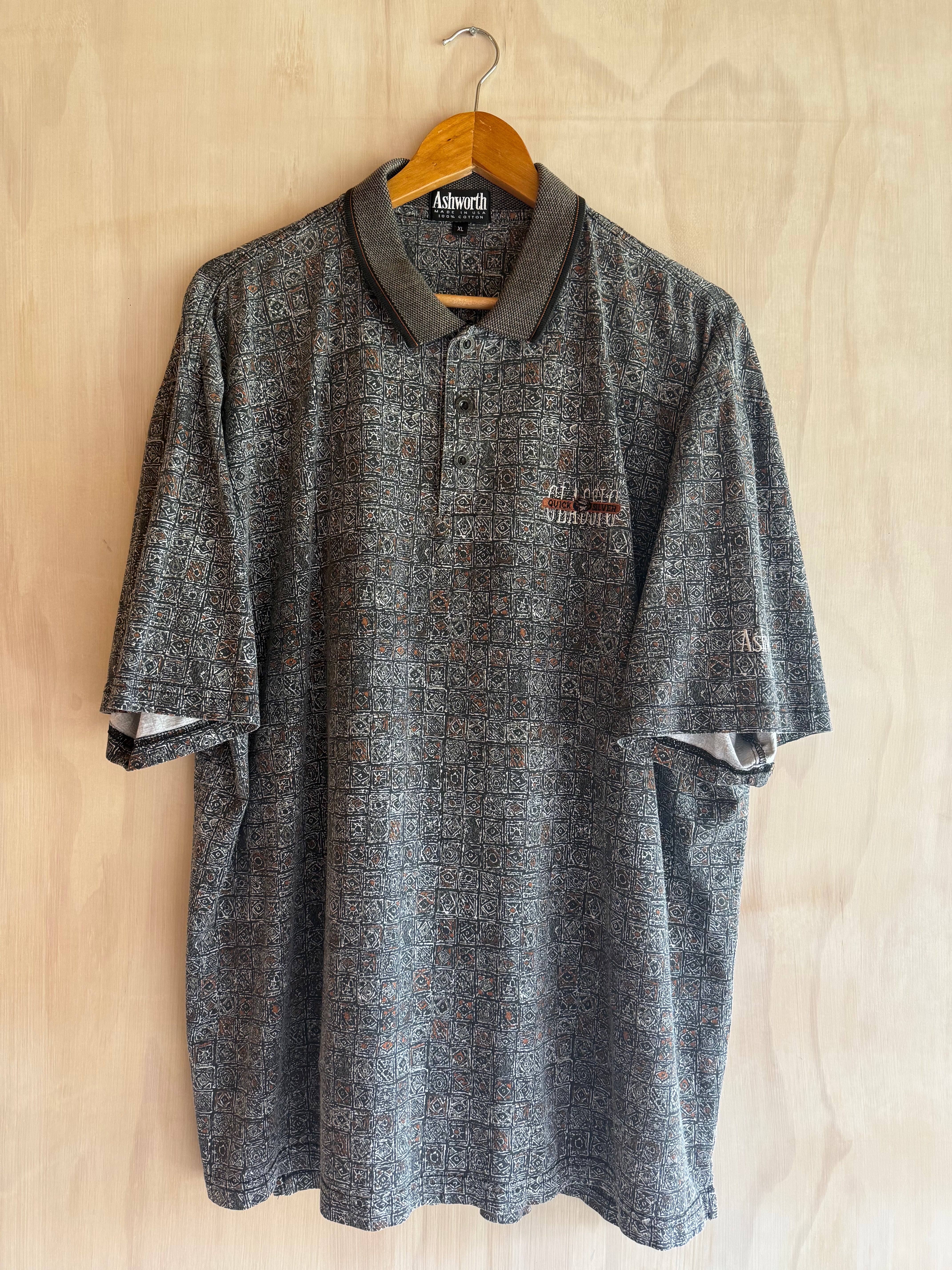 Vintage Ashworth Abstract Golf Polo (XXL)