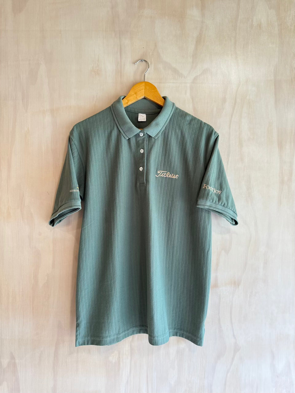 Vintage Ribbed Titleist * FJ * Cobra Golf Polo (M)
