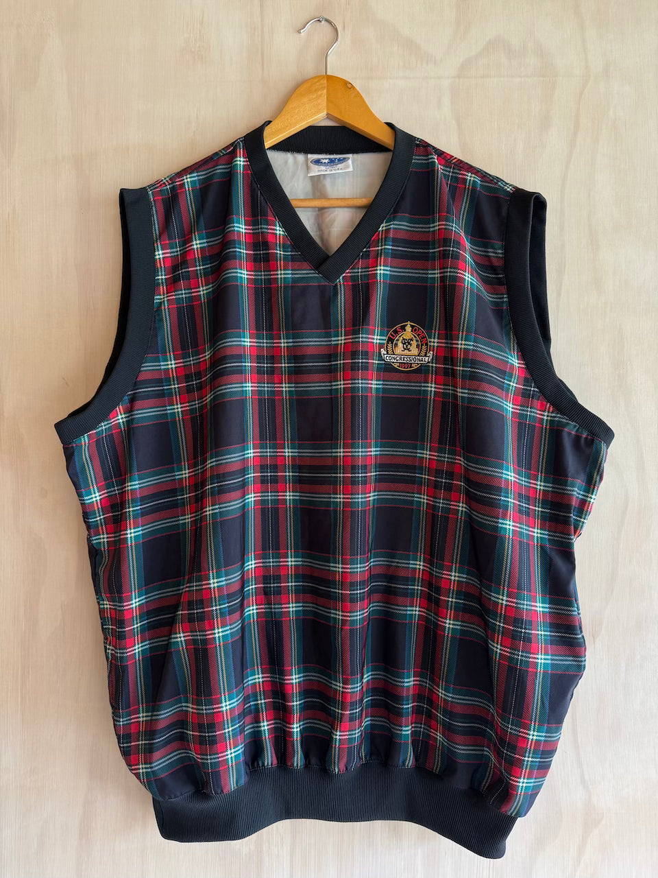 1997 U.S. Open Congressional Plaid Vest (XL)