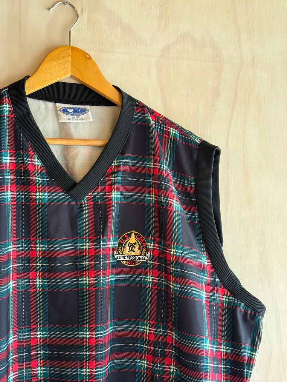 1997 U.S. Open Congressional Plaid Vest (XL)