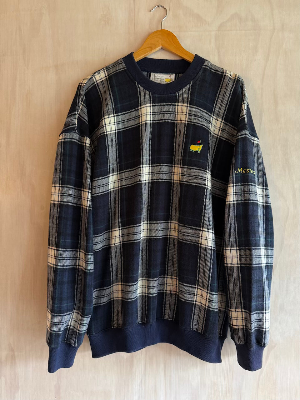Vintage Masters Golf Plaid crewneck Pullover (M)