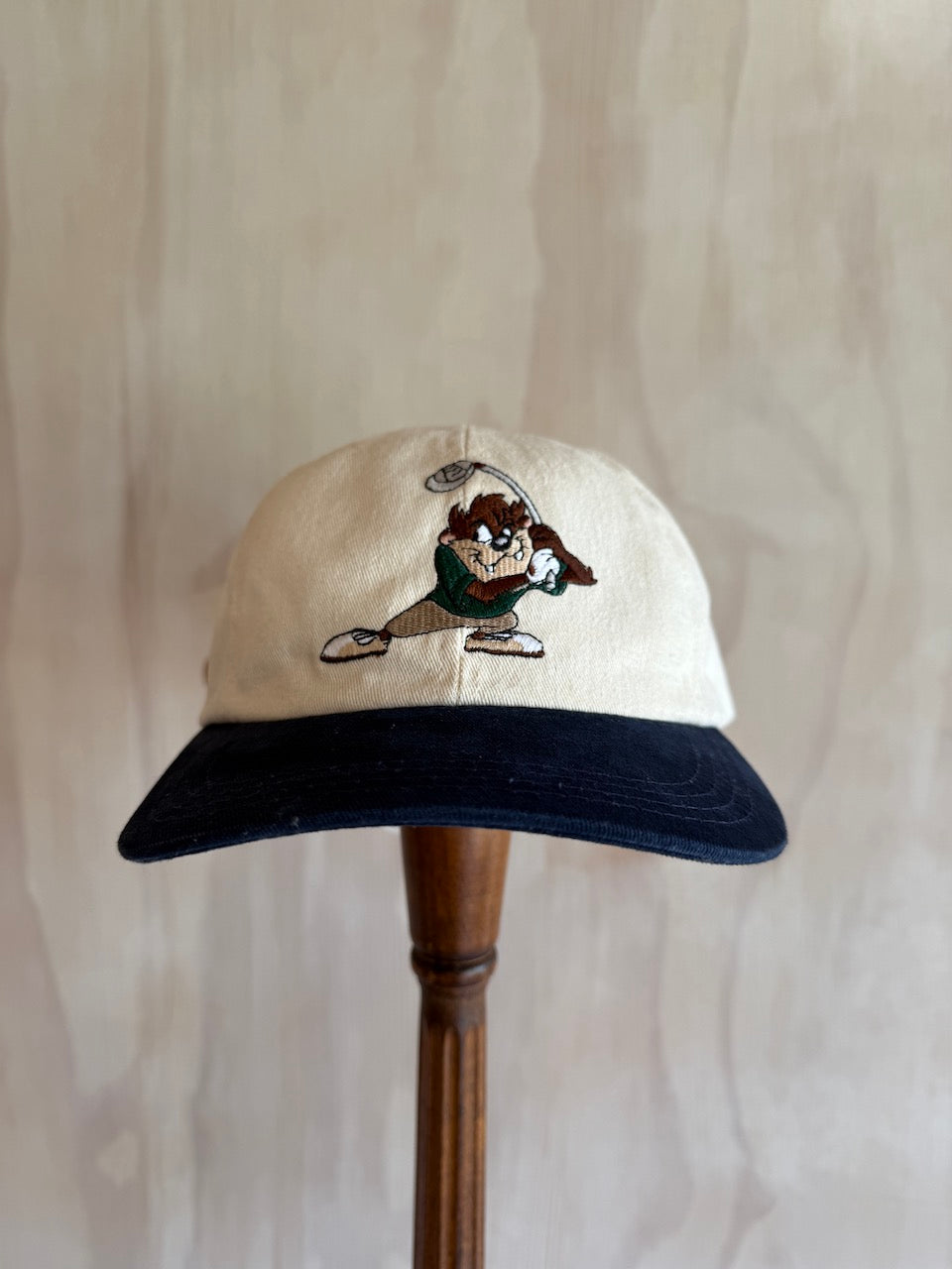 Vintage 2-Tone Taz golf Hat Leather Strap