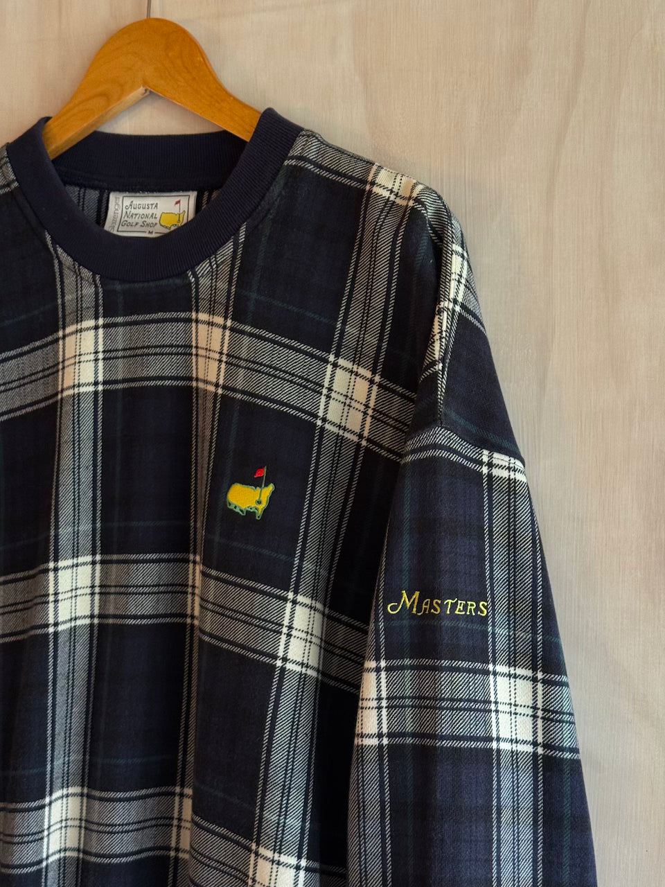 Vintage Masters Golf Plaid crewneck Pullover (M)
