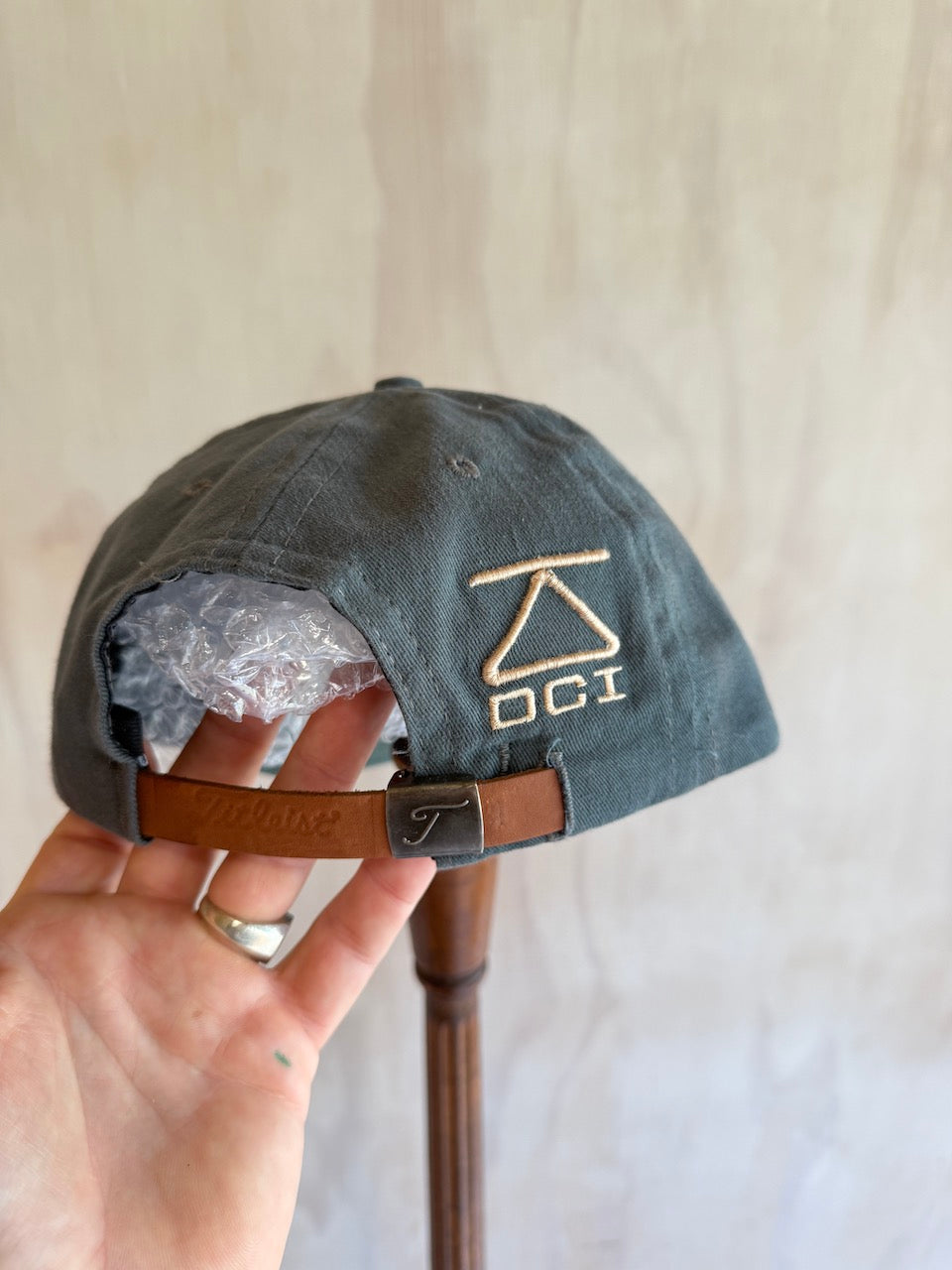 Vintage Titleist Dci Golf Hat Leather Strap