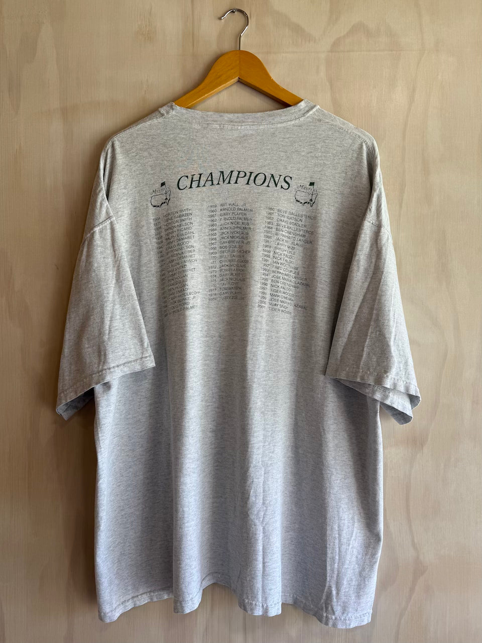 2002 Masters Golf T-Shirt (Tiger Win)(XXL)