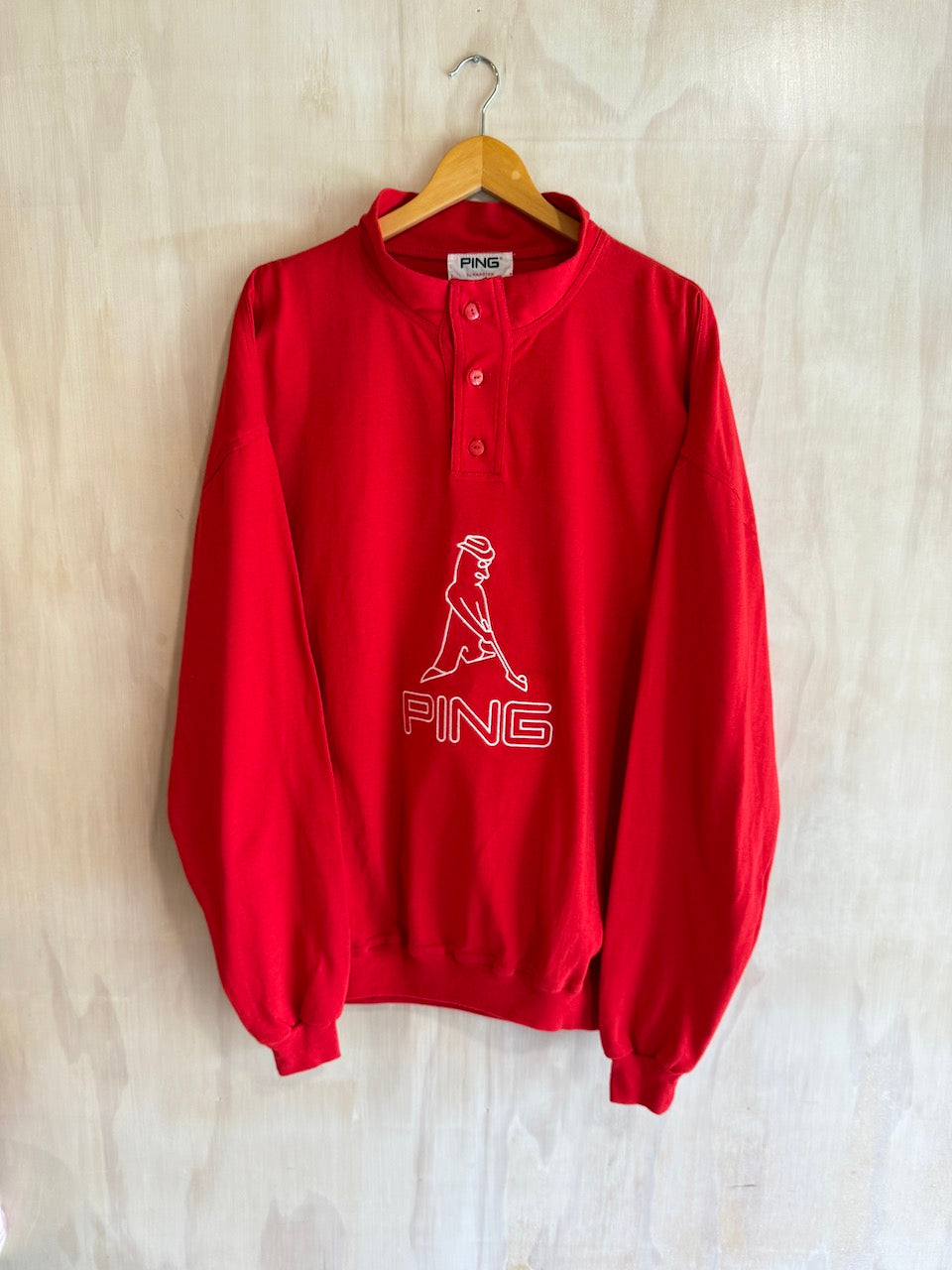 Vintage PING Man Golf Henley (3XL)