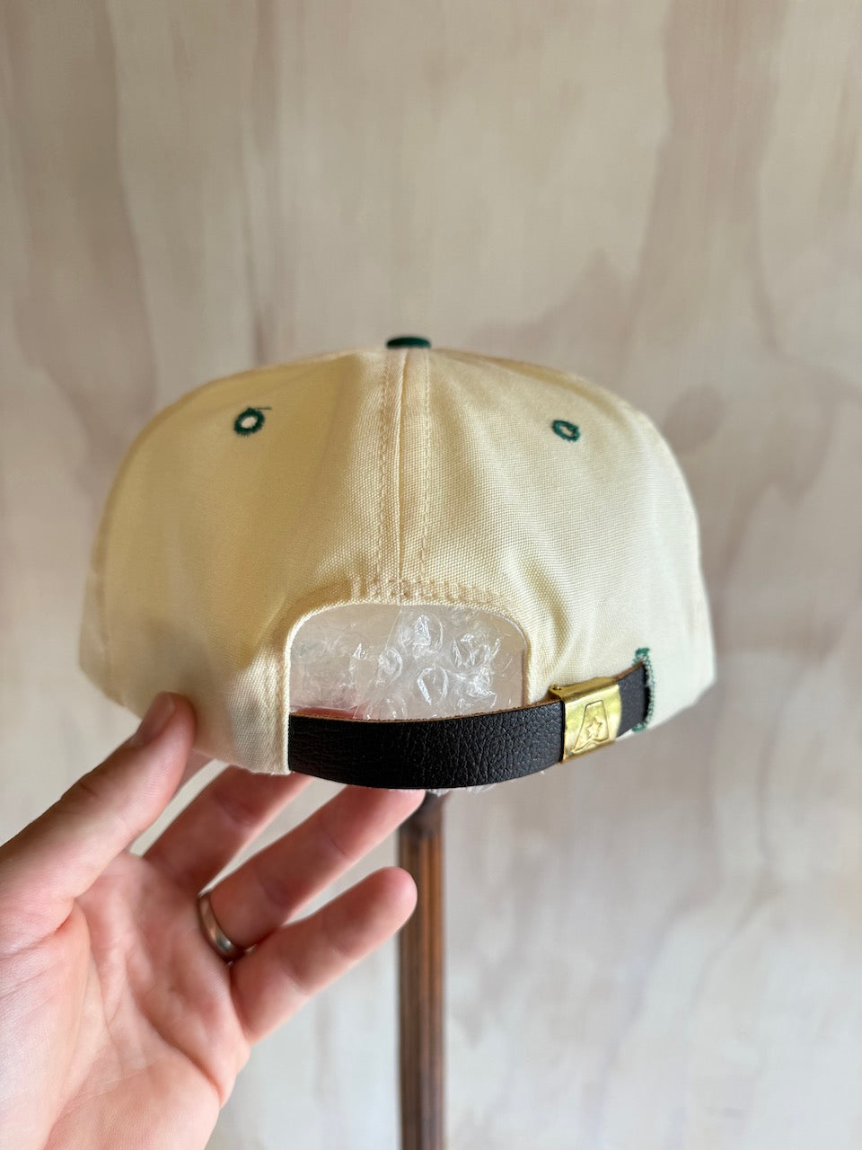 Vintage Links Magazine Wide Brim Leather Strap Texace Hat