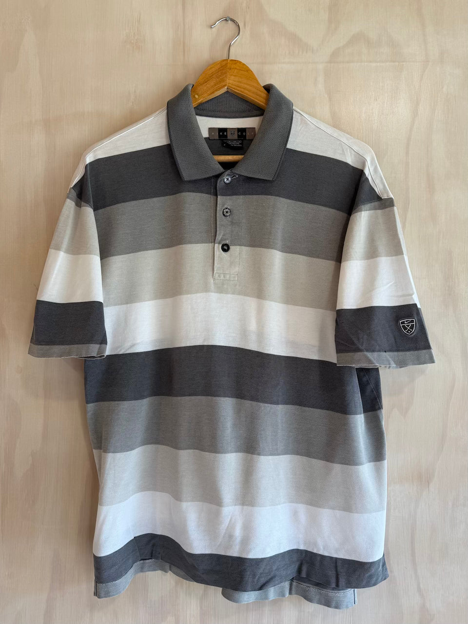 Vintage Y2K Stripe Nike Golf Polo (M)