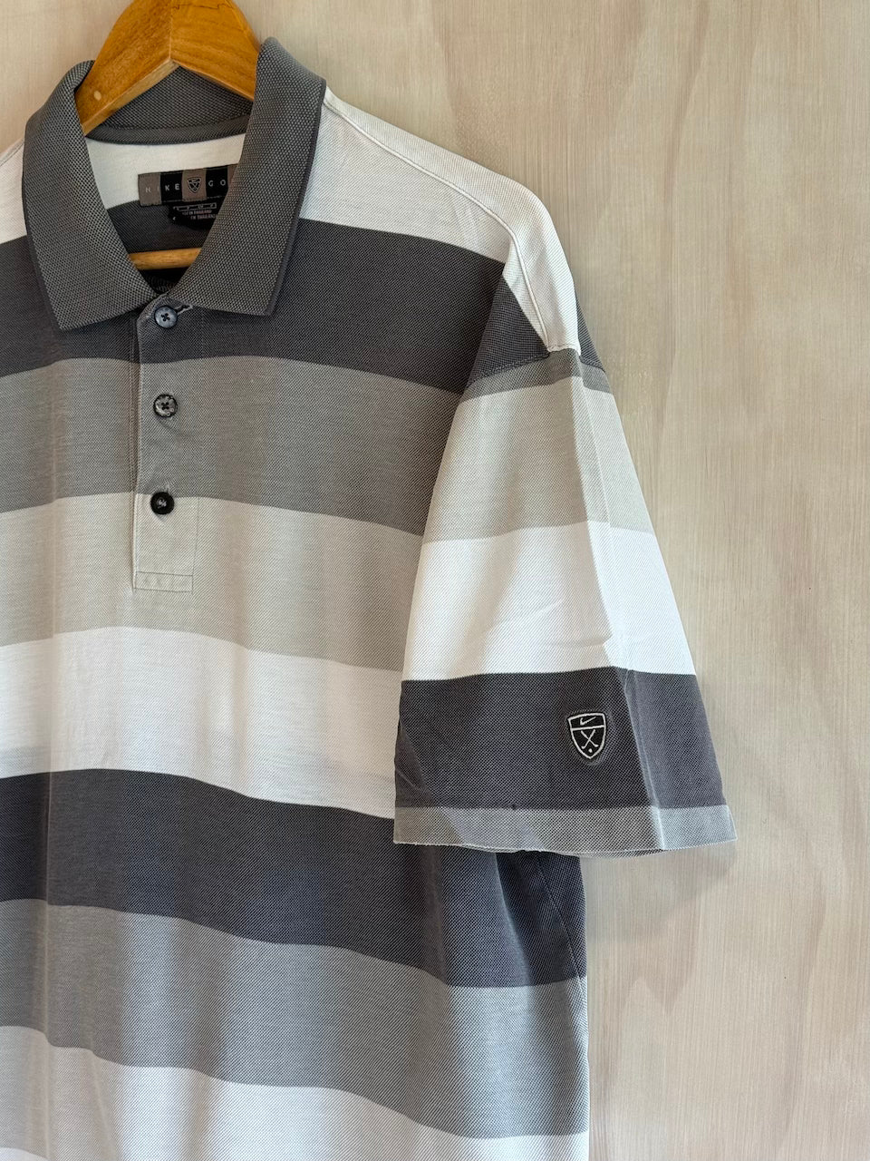 Vintage Y2K Stripe Nike Golf Polo (M)
