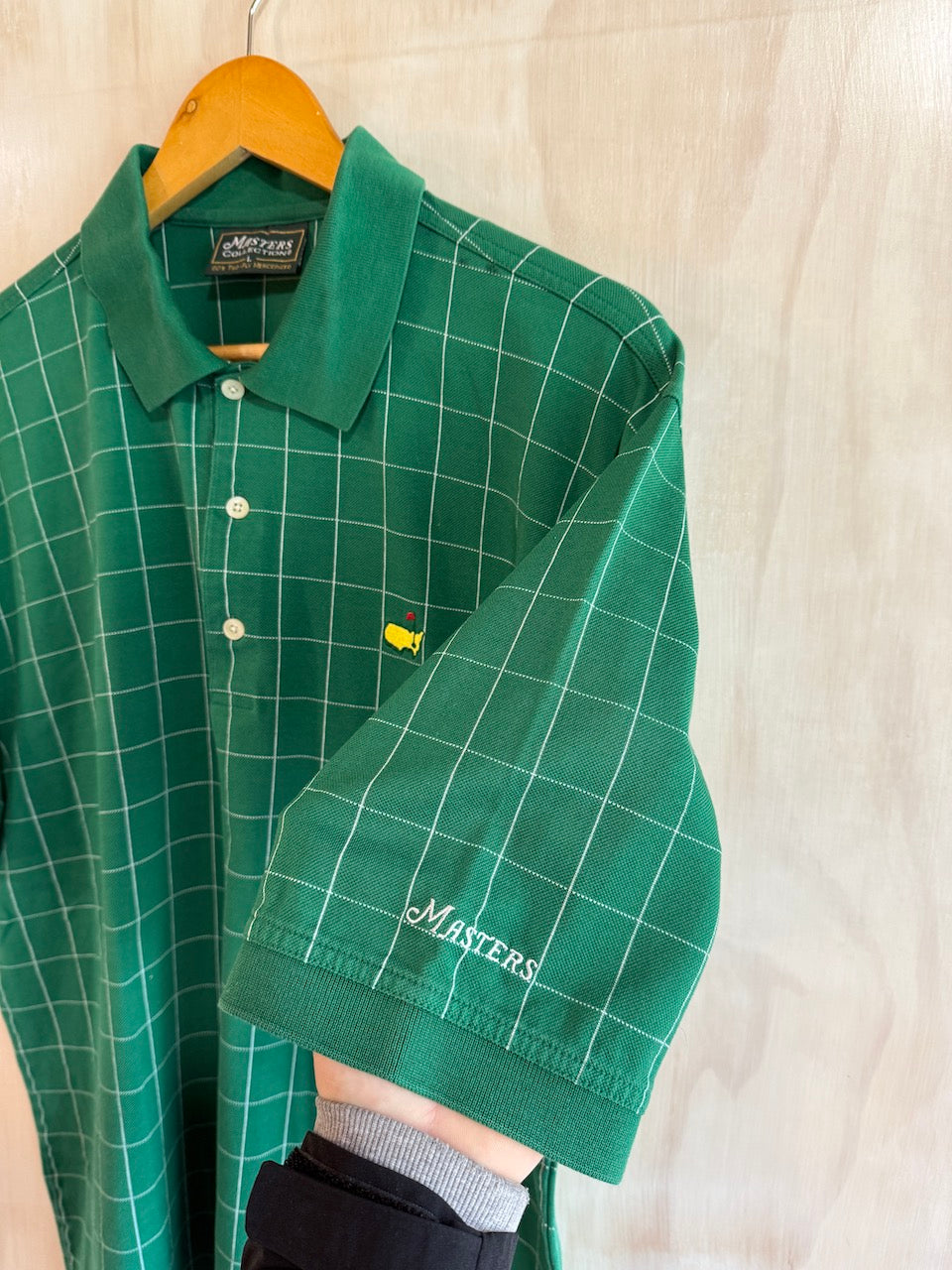 Vintage Masters Plaid Golf Polo (L)