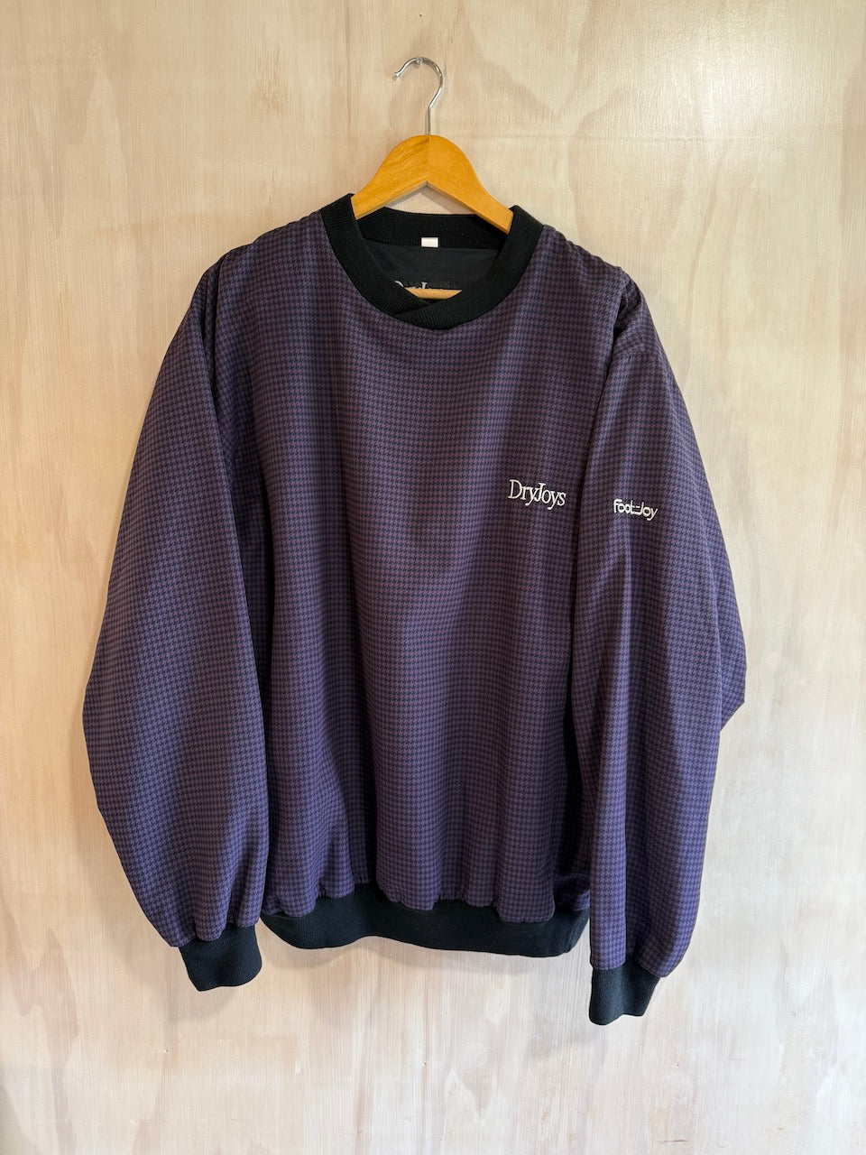 Vintage DryJoys by Foot-Joy Houndstooth Golf Pullover (L)