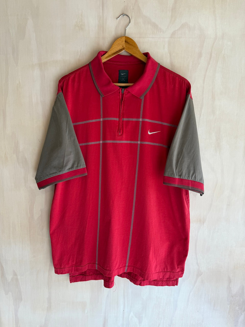 Vintage Nike Tiger Woods Yin yang 1/4 Zip Golf  Polo (XL)