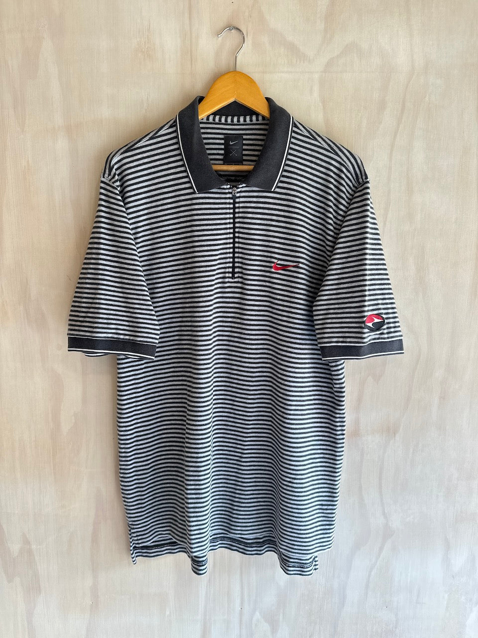 Vintage Tiger Woods Nike 1/4 Zip Golf Polo (L)