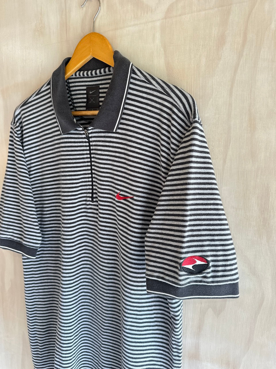 Vintage Tiger Woods Nike 1/4 Zip Golf Polo (L)