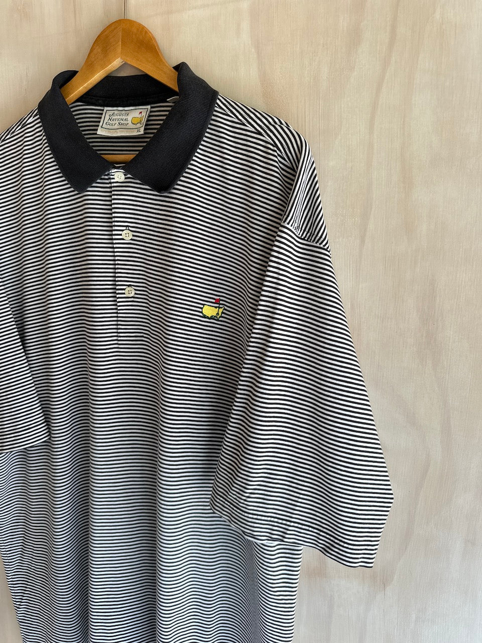 Vintage Masters Striped Golf Polo (XXL)
