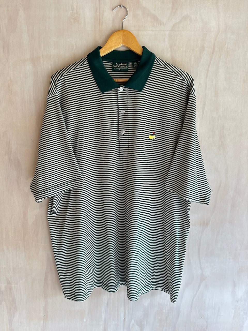 Vintage Masters Amen Corner Striped Golf Polo (XXL)