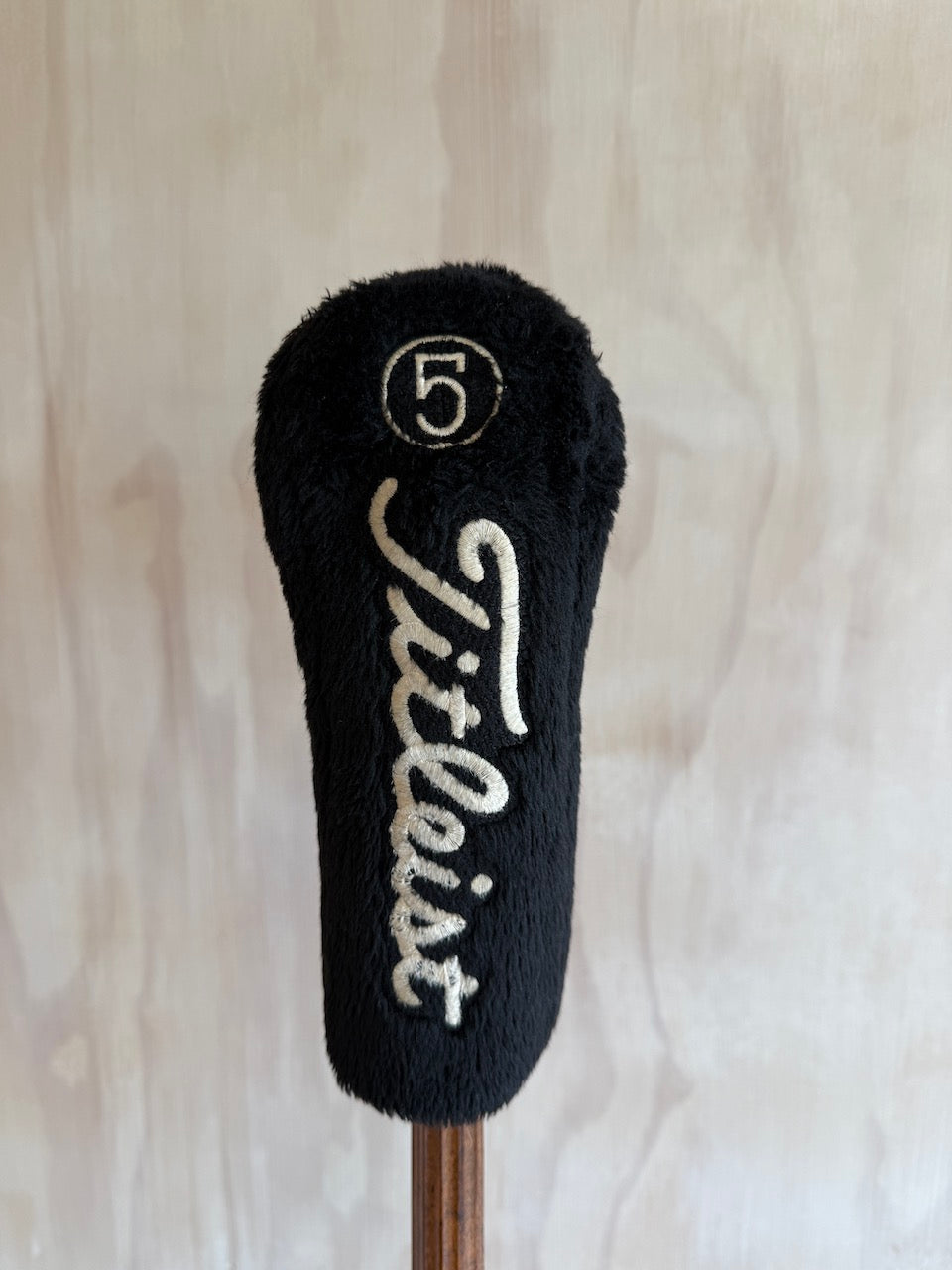Vintage Titleist 5 Wood plush Headcover