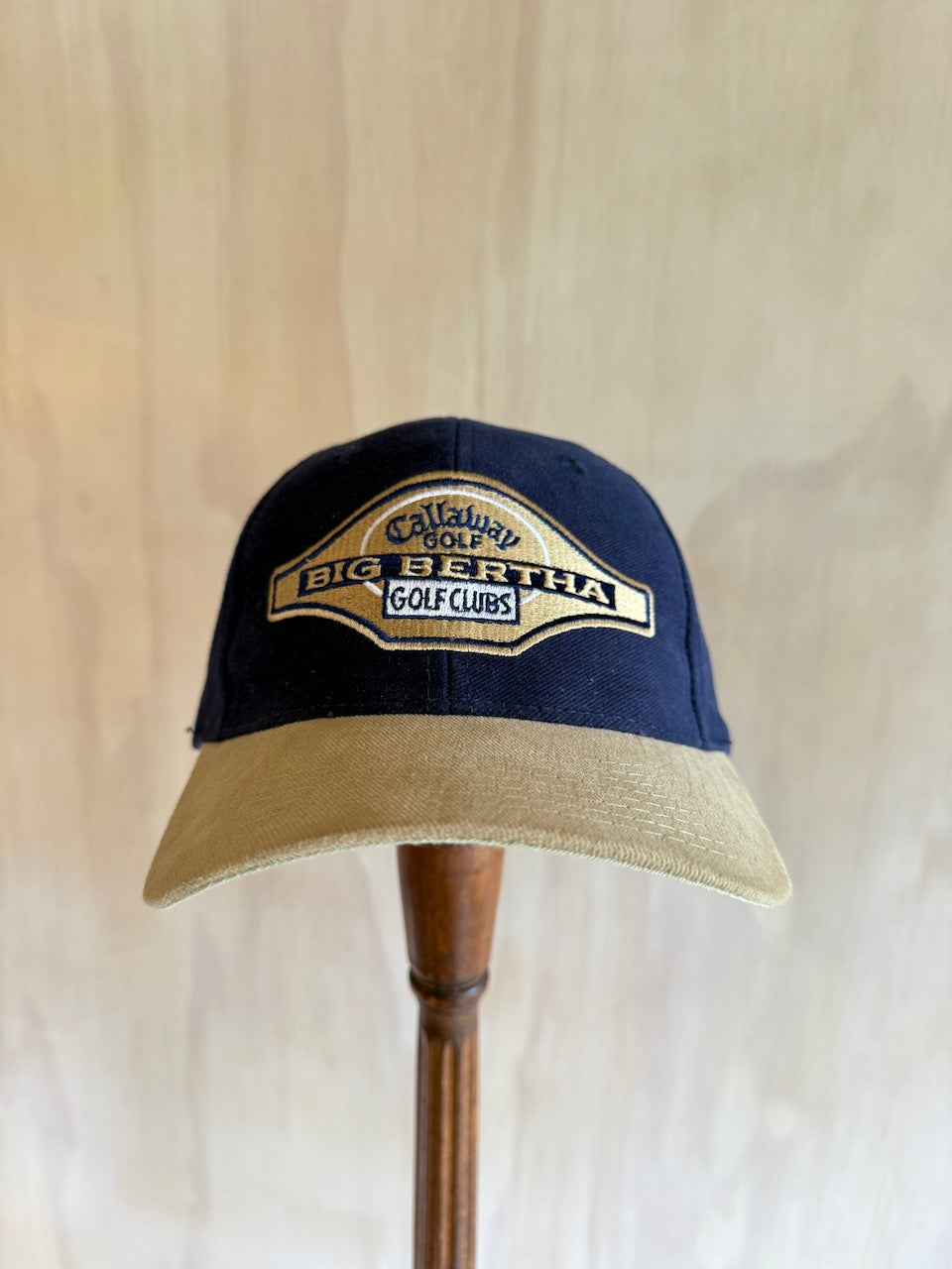 Vintage 2-Tone Leather Strap Callaway Big Bertha Golf Hat