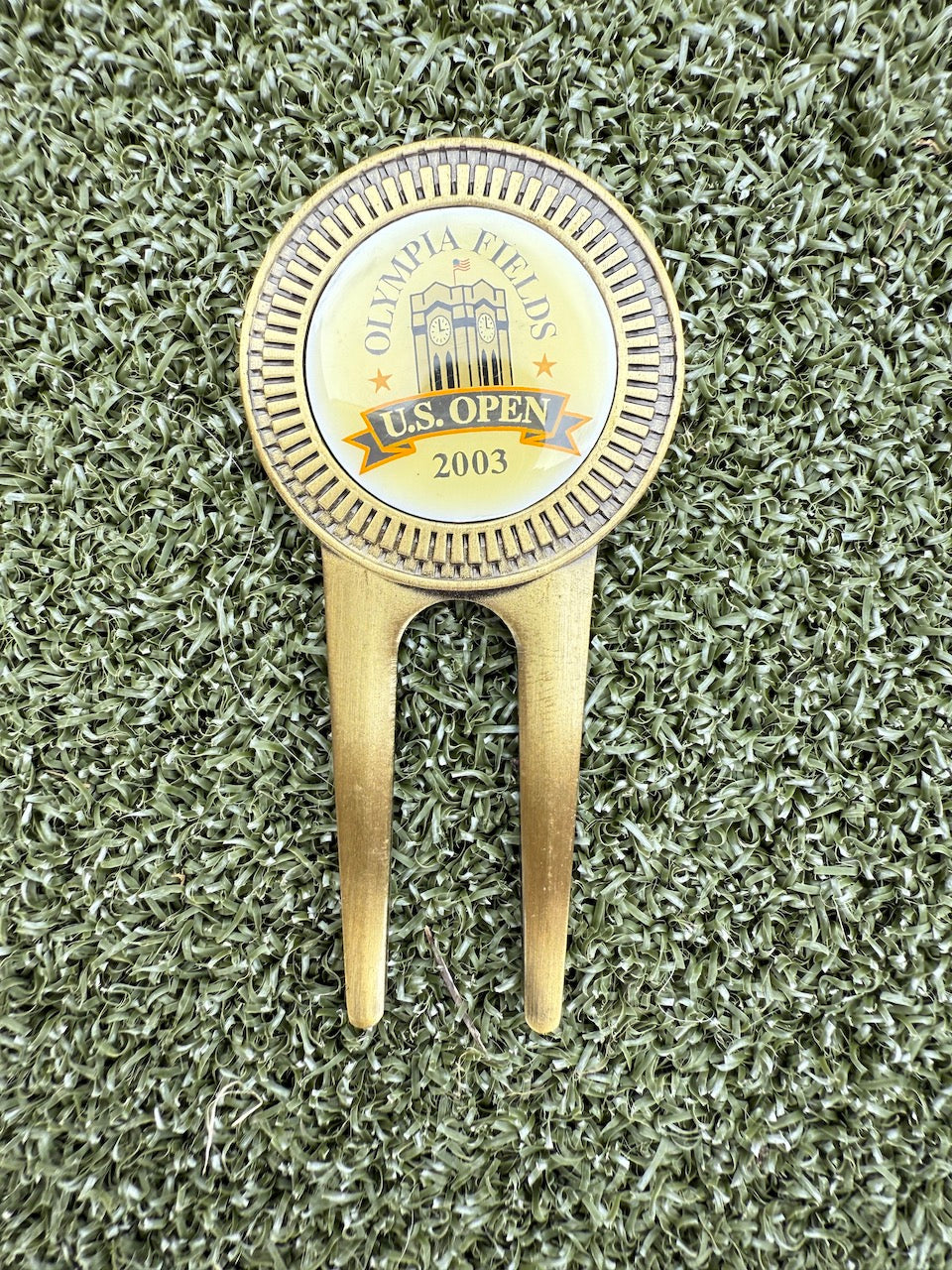 2003 U.S. Open Olympia Field Ball Marker & Pitch Tool (Marker Stuck)