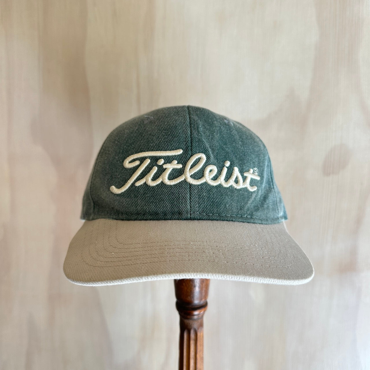 Vintage Titleist 2-Tone Canada Leather Strap Hat