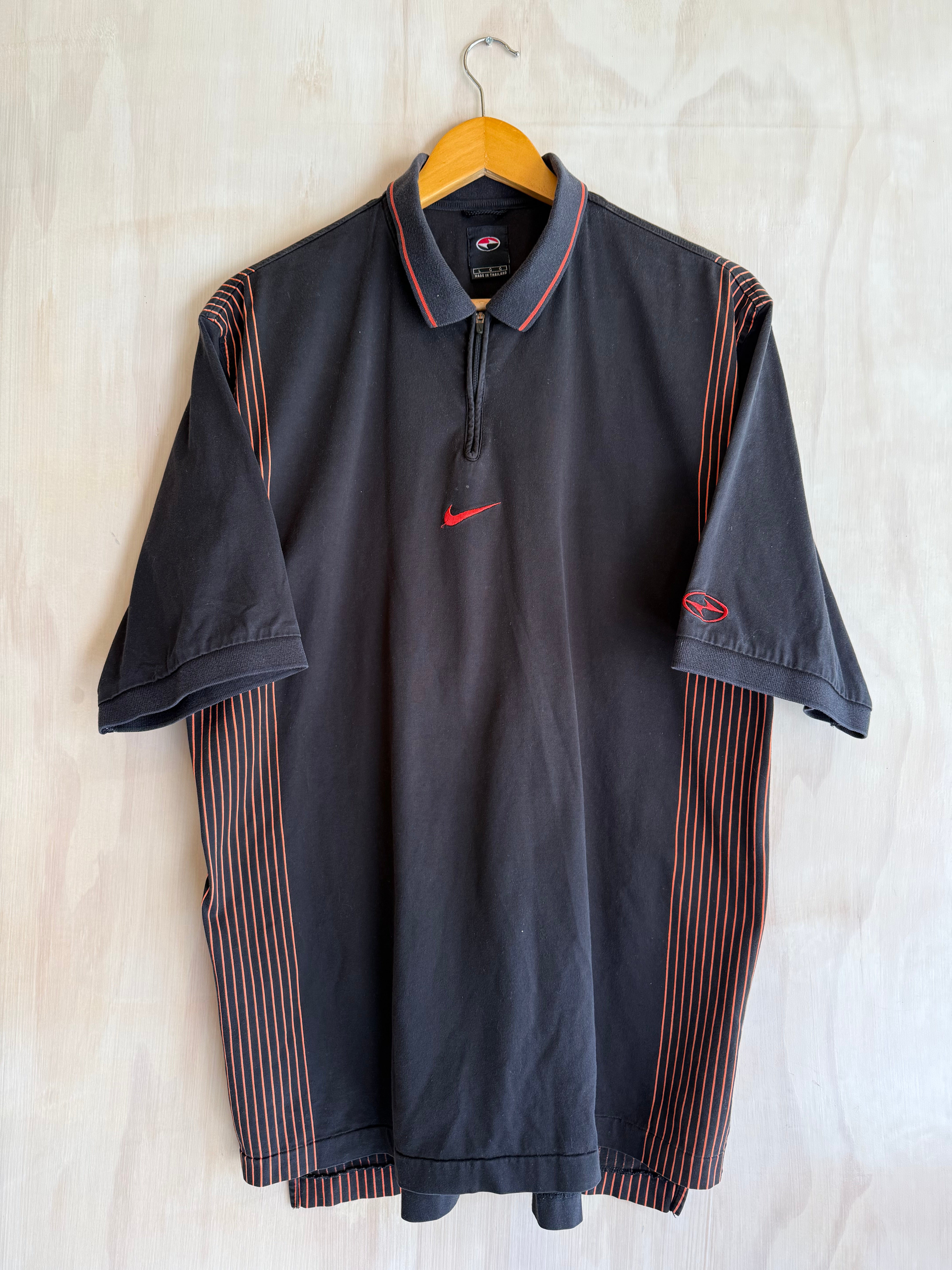 Vintage Tiger Woods Center Swoosh Nike 1/4 Zip Polo (L)