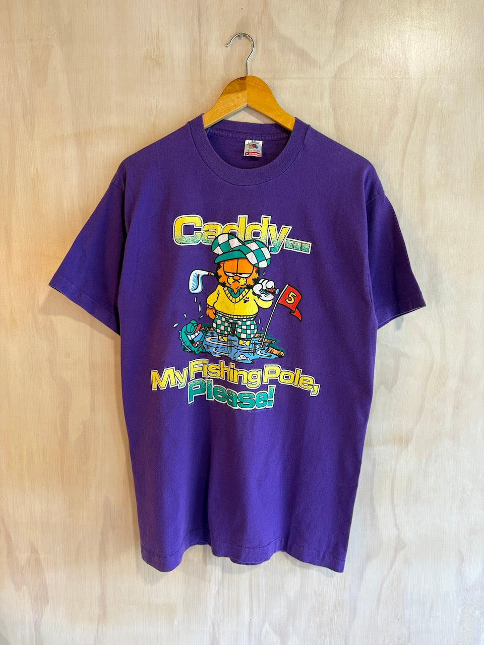 Vintage Garfield Graphic Golf Tee (M)