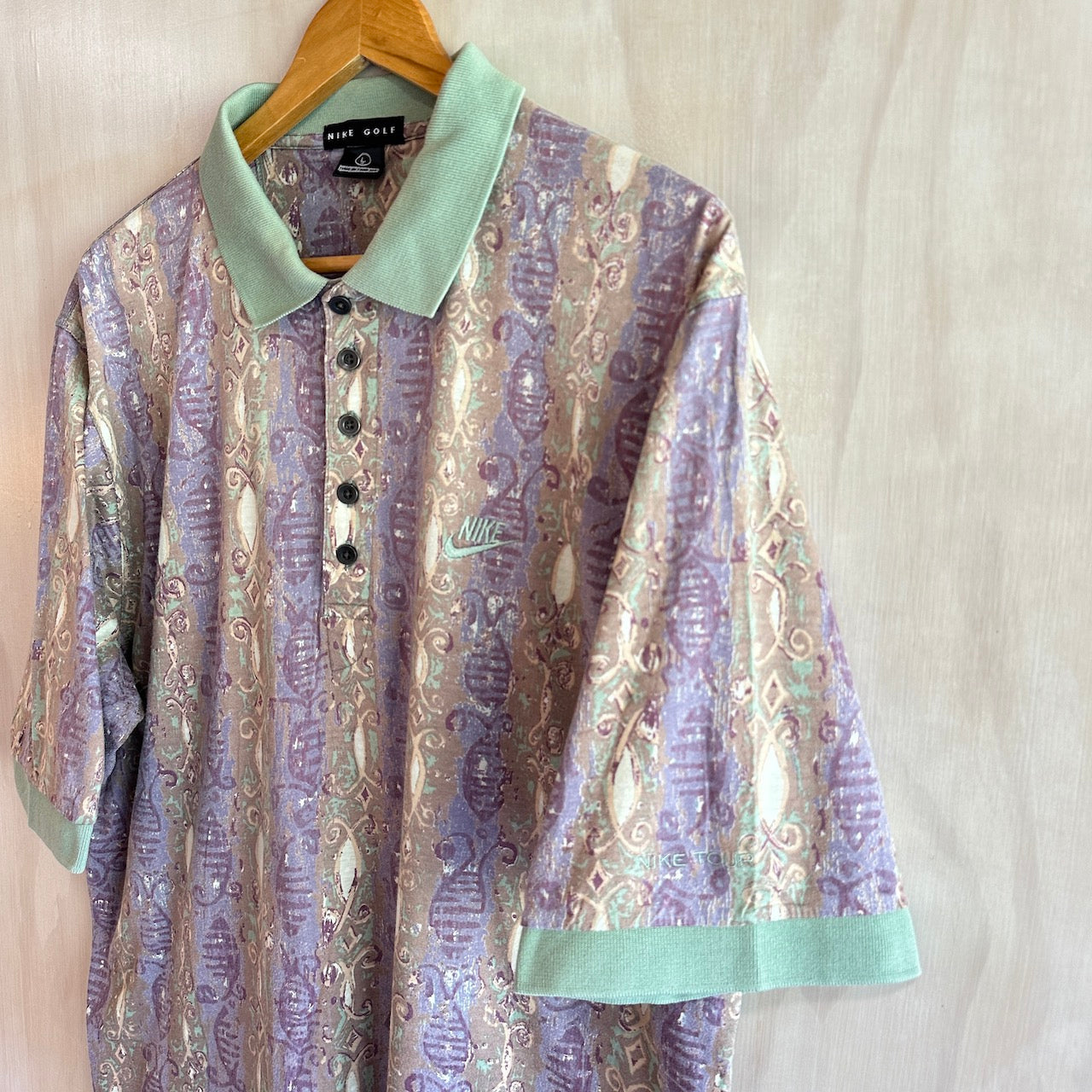 Vintage Abstract Nike Tour Golf Polo (XL)