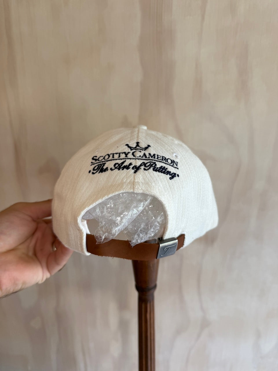 Vintage Titleist Scotty Cameron Leather Strap Cord Golf Hat