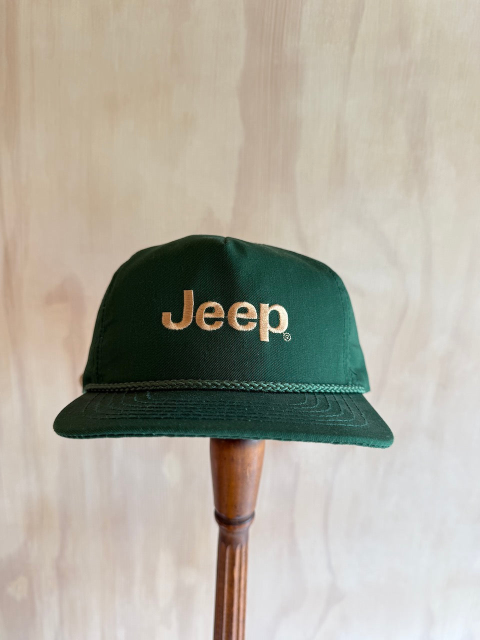 Vintage JEEP Golf Rope Hat Leather Strap
