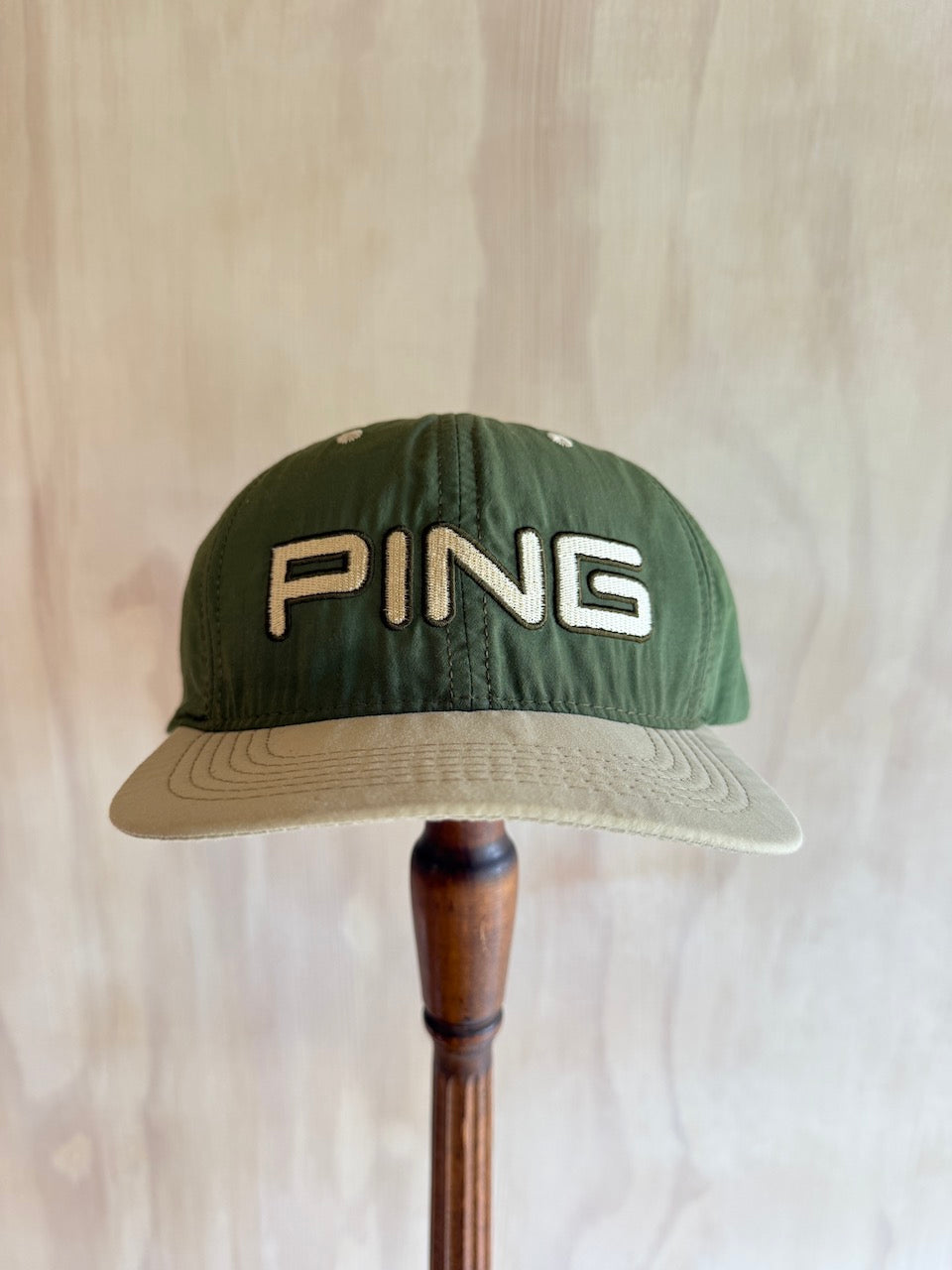 Vintage PING by Karsten Golf Hat Leather Strap