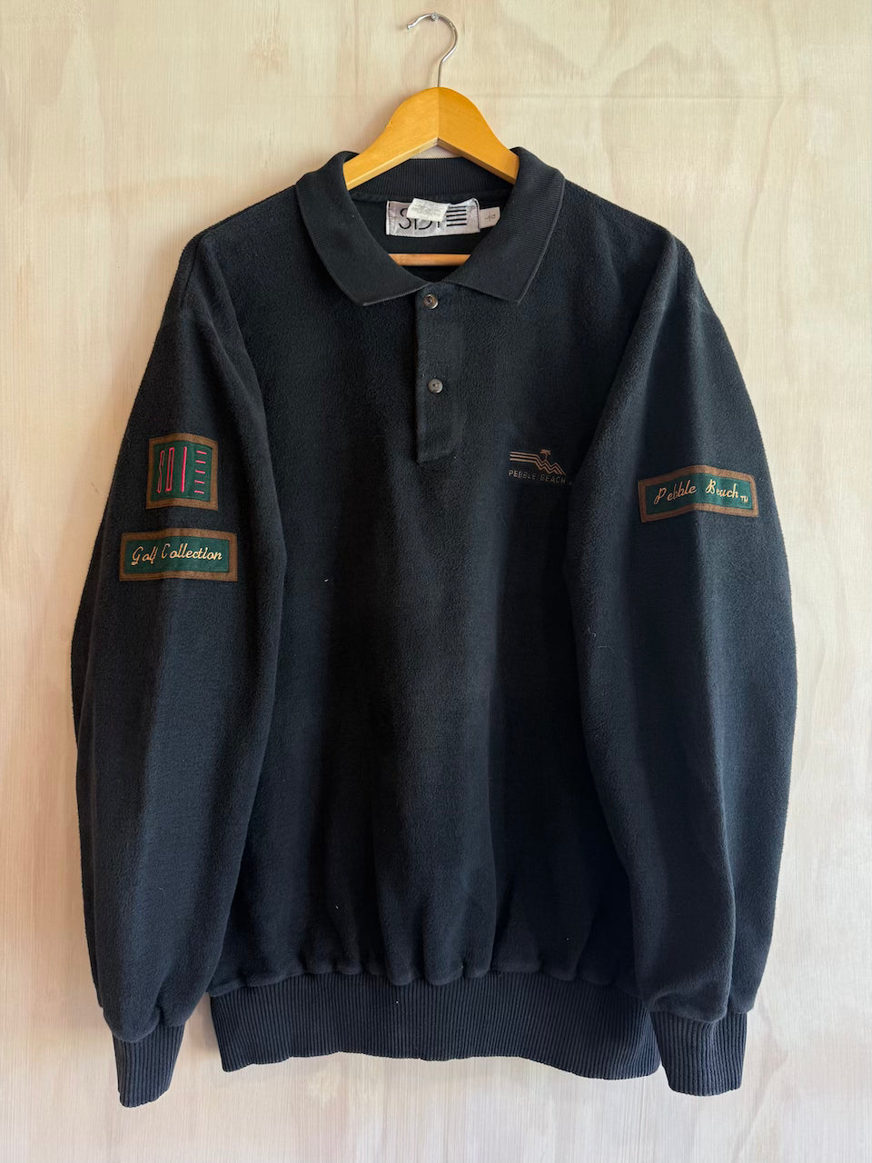 Vintage Pebble Beach Golf Henley Sweater (L)