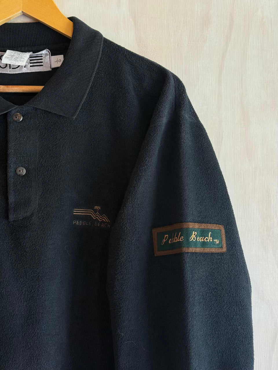 Vintage Pebble Beach Golf Henley Sweater (L)