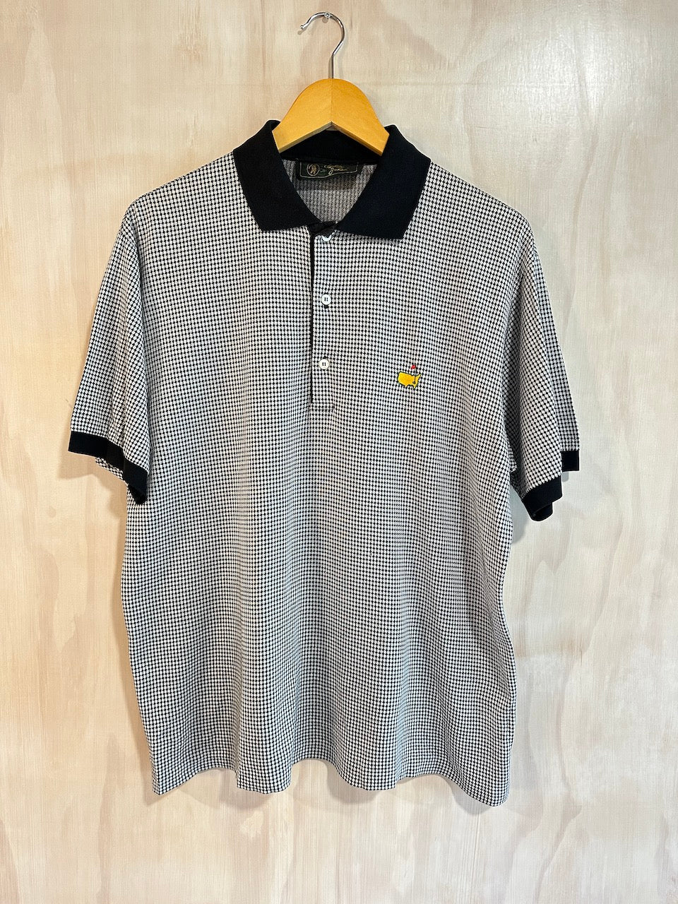 Vintage Masters Bobby Jones Houndstooth Golf Polo (Boxy, L)