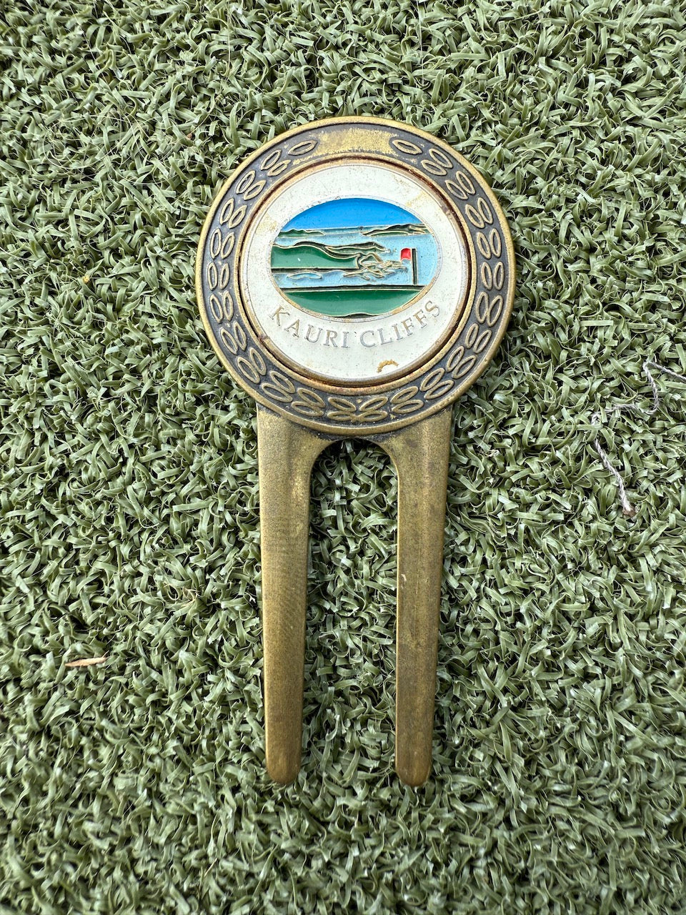 Vintage Kauri Cliffs NZ Pitch repair Tool (Marker glued In)