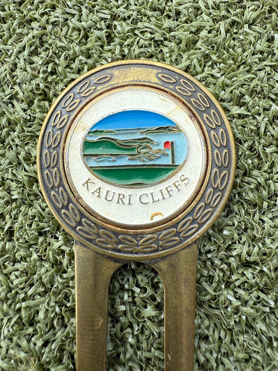 Vintage Kauri Cliffs NZ Pitch repair Tool (Marker glued In)