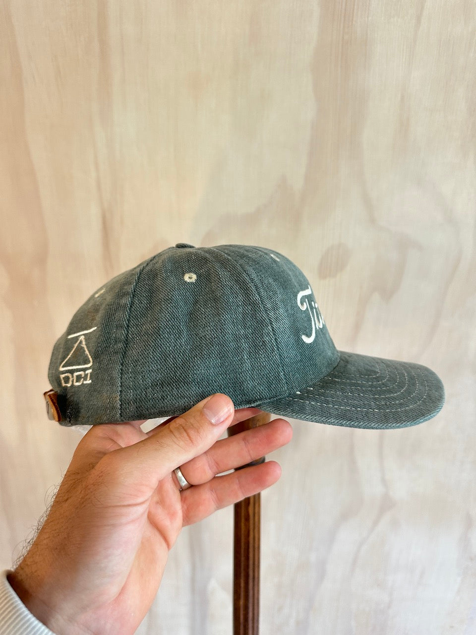 Vintage Titleist Dci Leather Strap Golf Hat