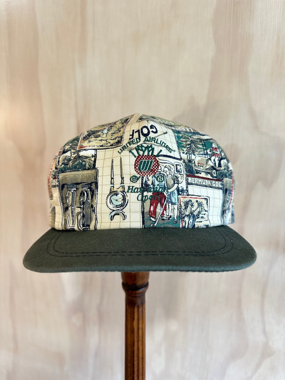 Vintage Abstract Hawaiian Open Golf Hat by Imperial