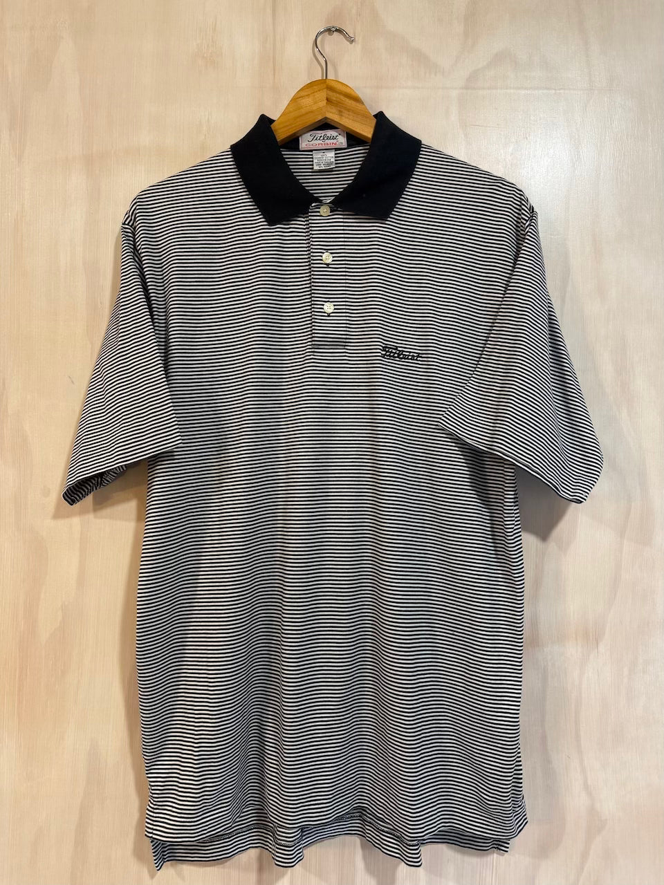 Vintage Titleist by Corbin Striped Polo (M)