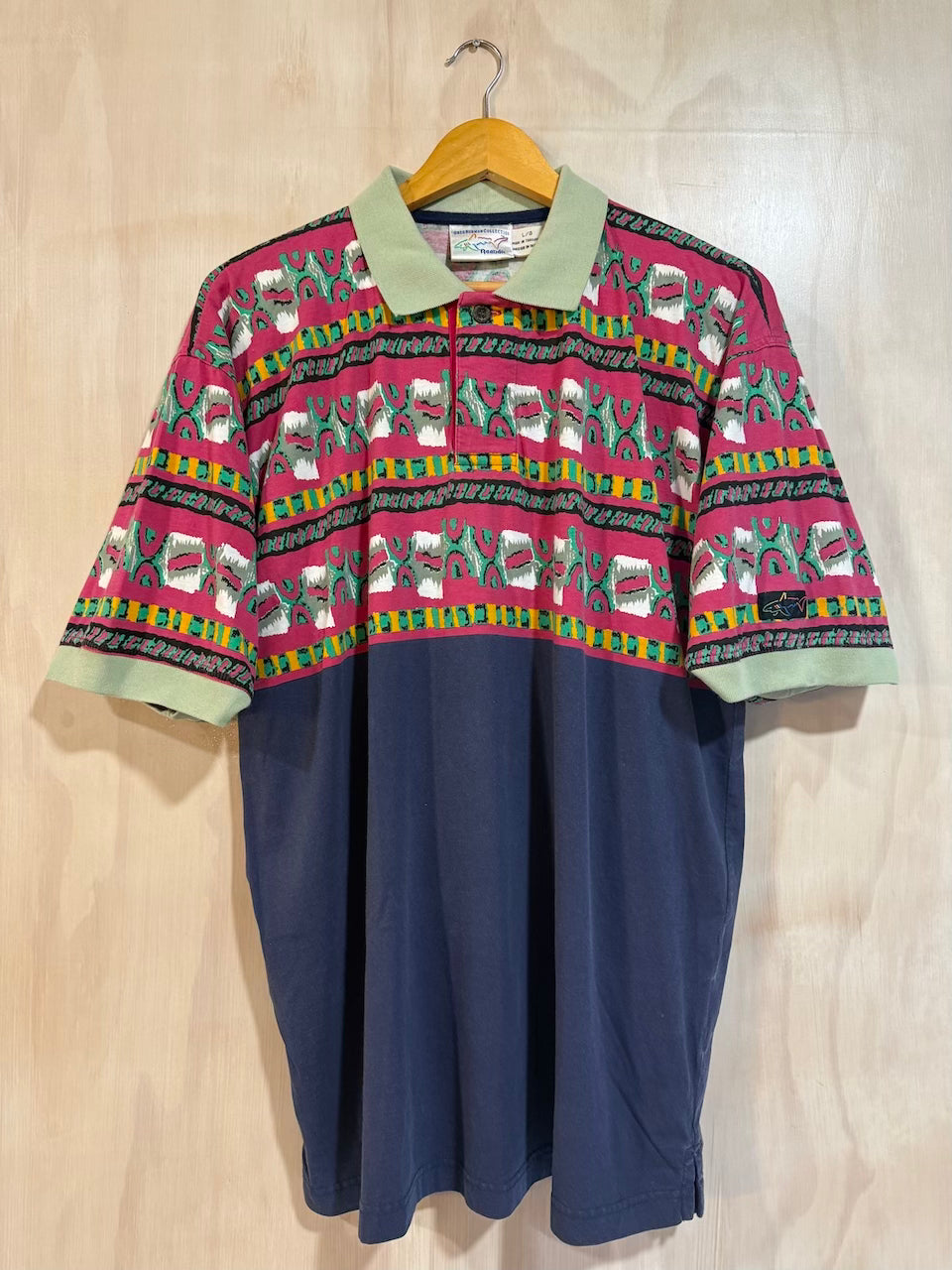 Vintage Greg Norman Reebok Abstract Golf Polo (L)