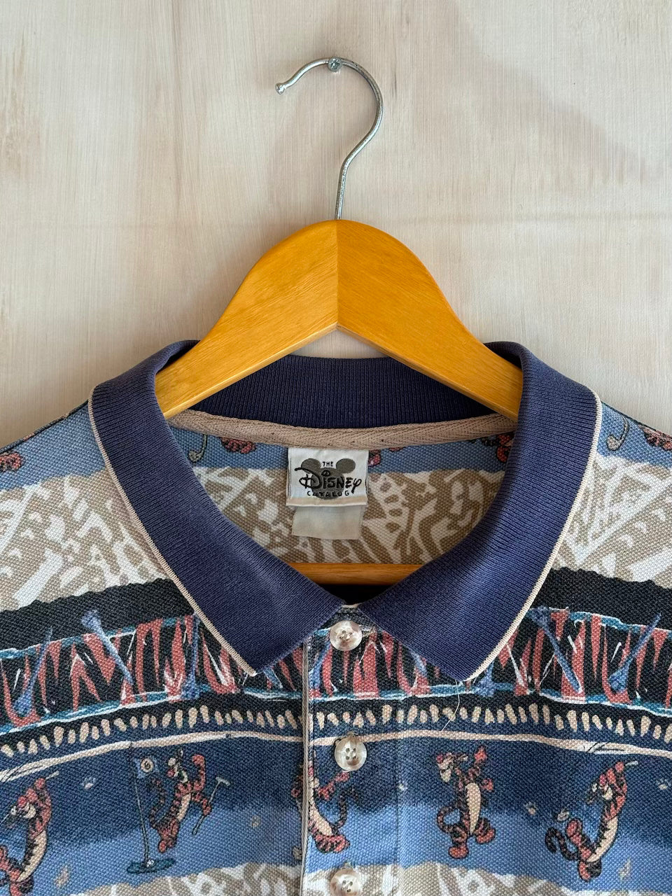Vintage Disney Abstract Tigger Golf Polo (XXL)