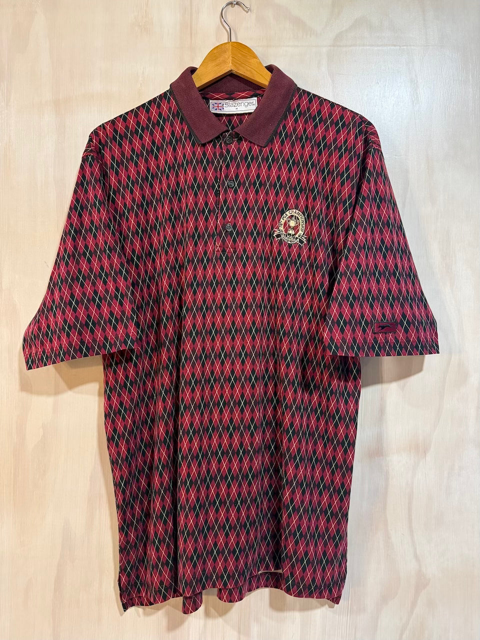 Vintage 1996 PGA Championship Valhalla Geometric Golf Polo by Slazenger (Tall, M)