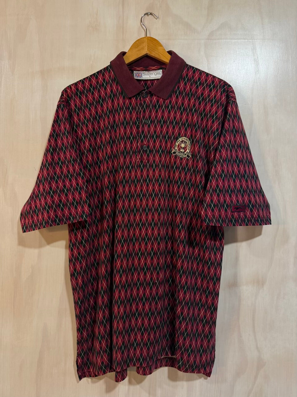 Vintage 1996 PGA Championship Valhalla Geometric Golf Polo by Slazenger (Tall, M)