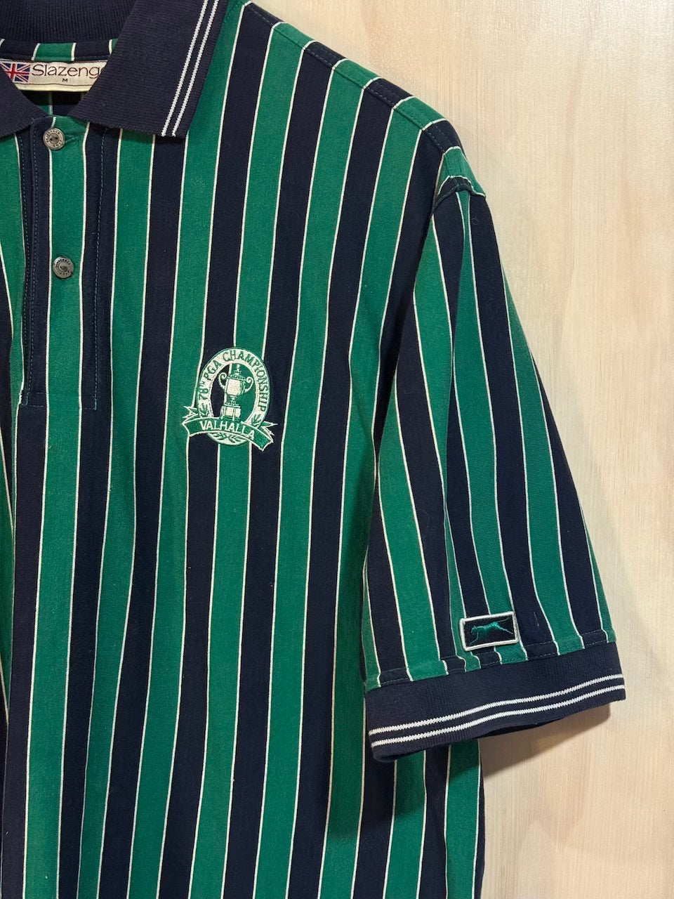 Vintage 1996 PGA Championship Valhalla Striped Polo by Slazenger (Tall, M)