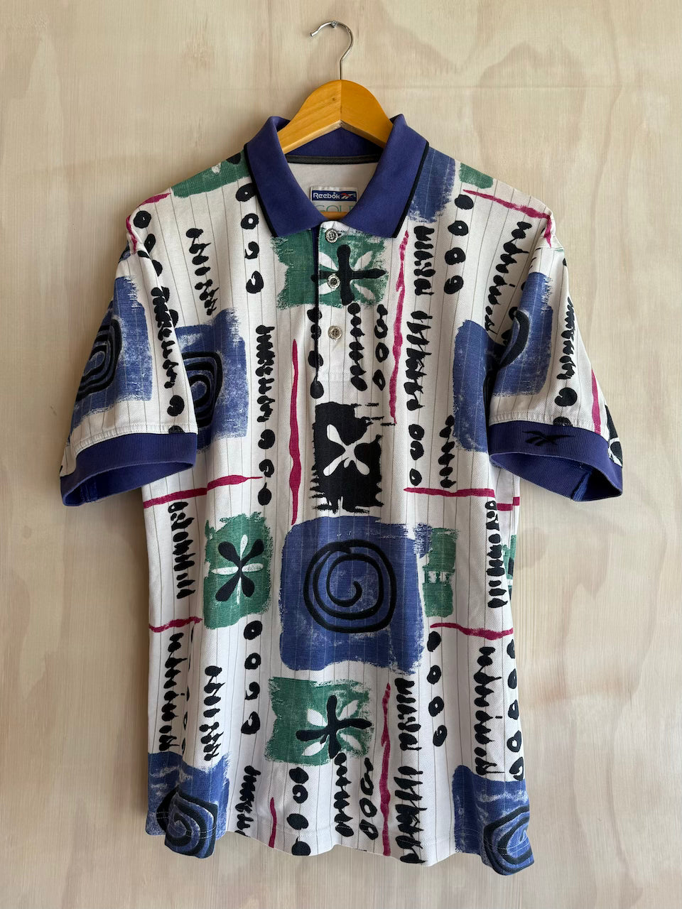 Vintage Abstract Reebok Golf Polo (Boxy M)