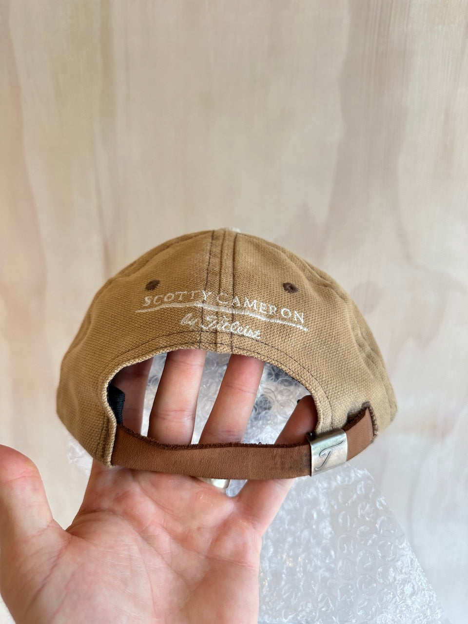 Vintage Titleist Scotty Cameron Leather Strap Golf Hat