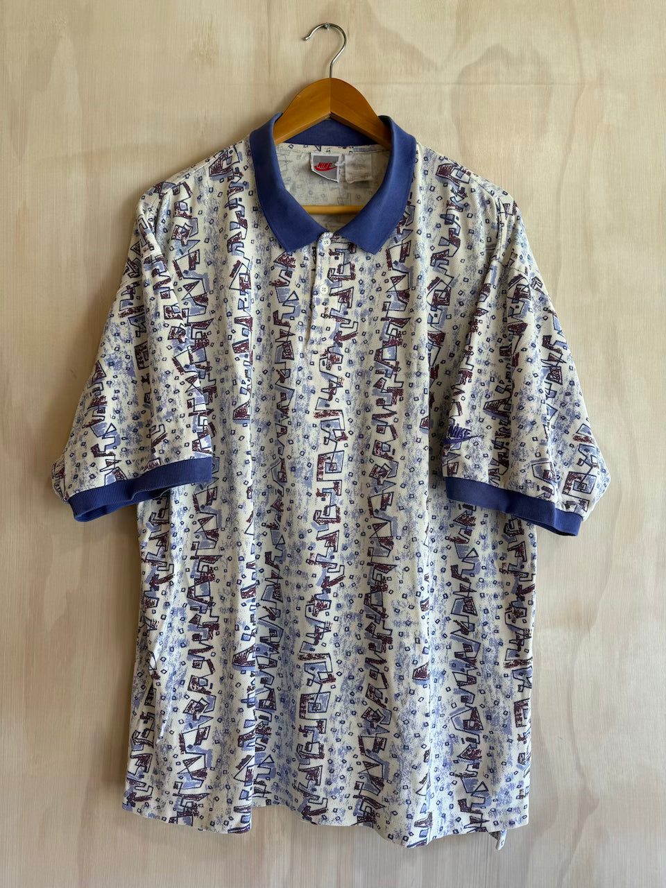 Vintage Abstract Nike Polo (XXL)